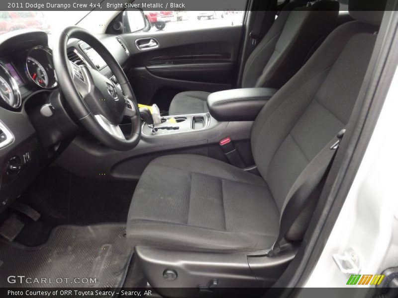 Bright Silver Metallic / Black 2011 Dodge Durango Crew 4x4