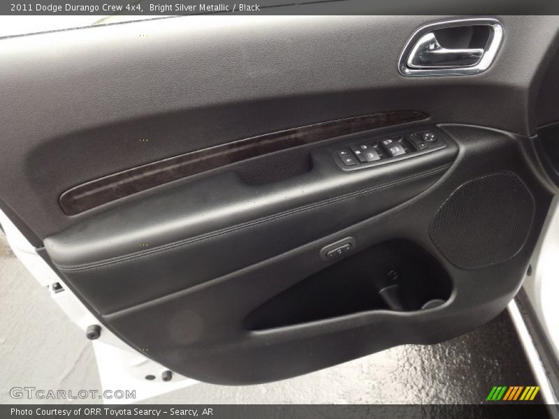 Bright Silver Metallic / Black 2011 Dodge Durango Crew 4x4