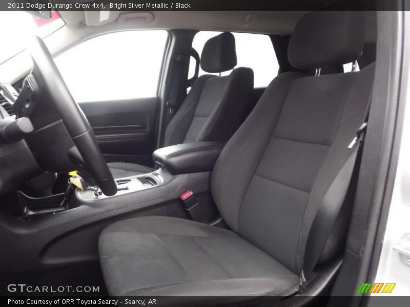 Bright Silver Metallic / Black 2011 Dodge Durango Crew 4x4