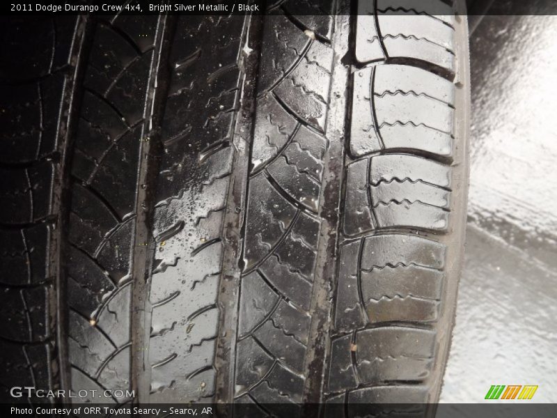 Bright Silver Metallic / Black 2011 Dodge Durango Crew 4x4