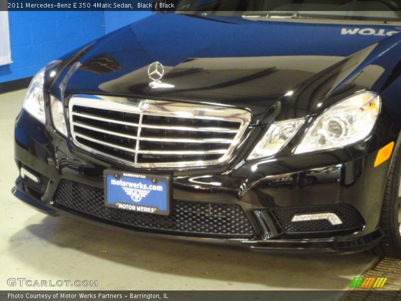 Black / Black 2011 Mercedes-Benz E 350 4Matic Sedan