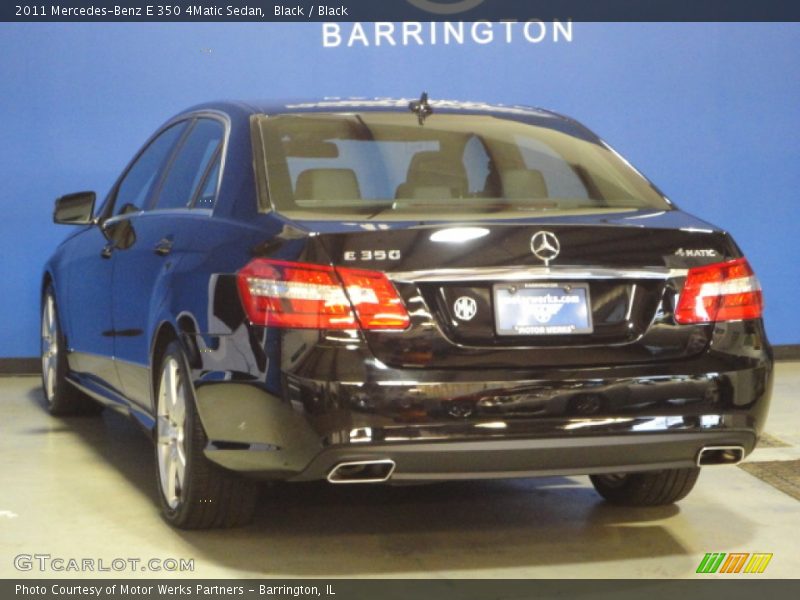 Black / Black 2011 Mercedes-Benz E 350 4Matic Sedan