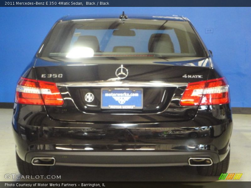 Black / Black 2011 Mercedes-Benz E 350 4Matic Sedan