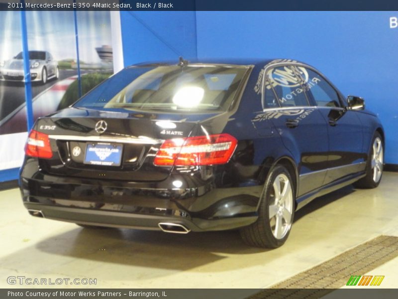 Black / Black 2011 Mercedes-Benz E 350 4Matic Sedan