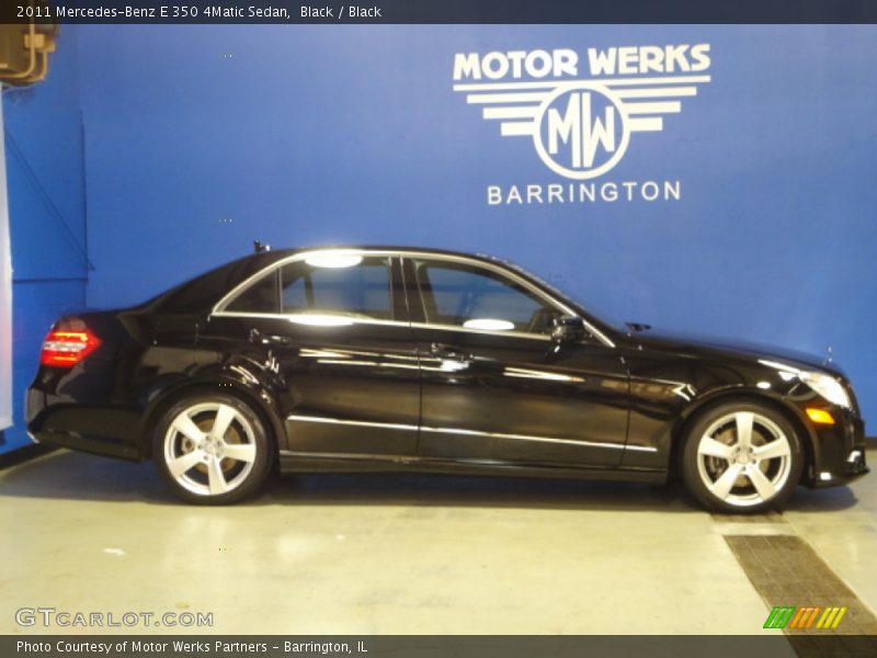 Black / Black 2011 Mercedes-Benz E 350 4Matic Sedan