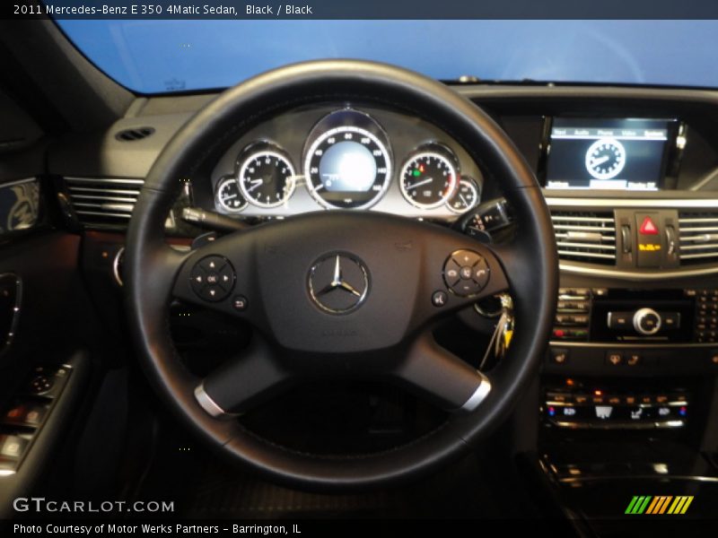 Black / Black 2011 Mercedes-Benz E 350 4Matic Sedan