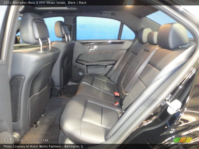 Black / Black 2011 Mercedes-Benz E 350 4Matic Sedan