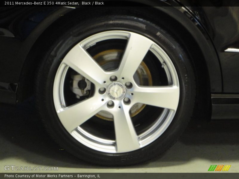 Black / Black 2011 Mercedes-Benz E 350 4Matic Sedan