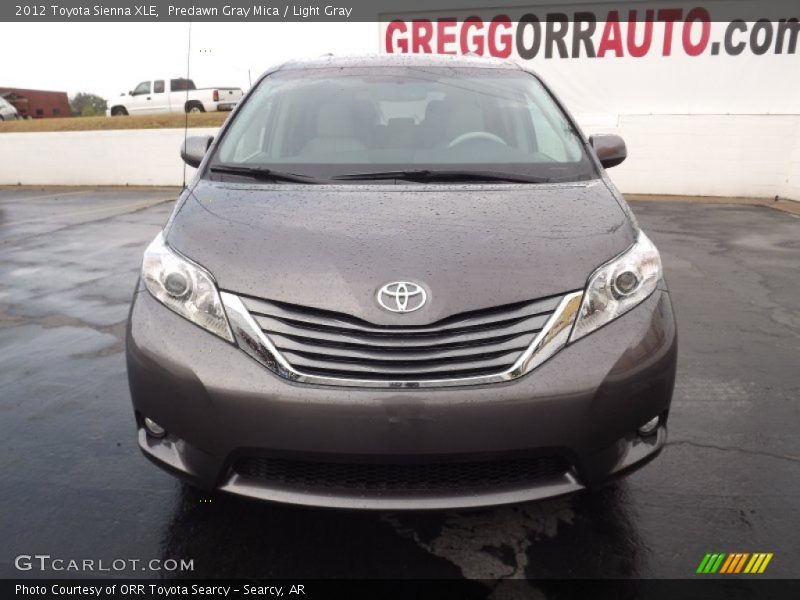 Predawn Gray Mica / Light Gray 2012 Toyota Sienna XLE