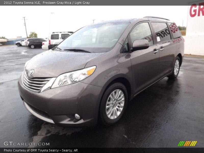 Predawn Gray Mica / Light Gray 2012 Toyota Sienna XLE
