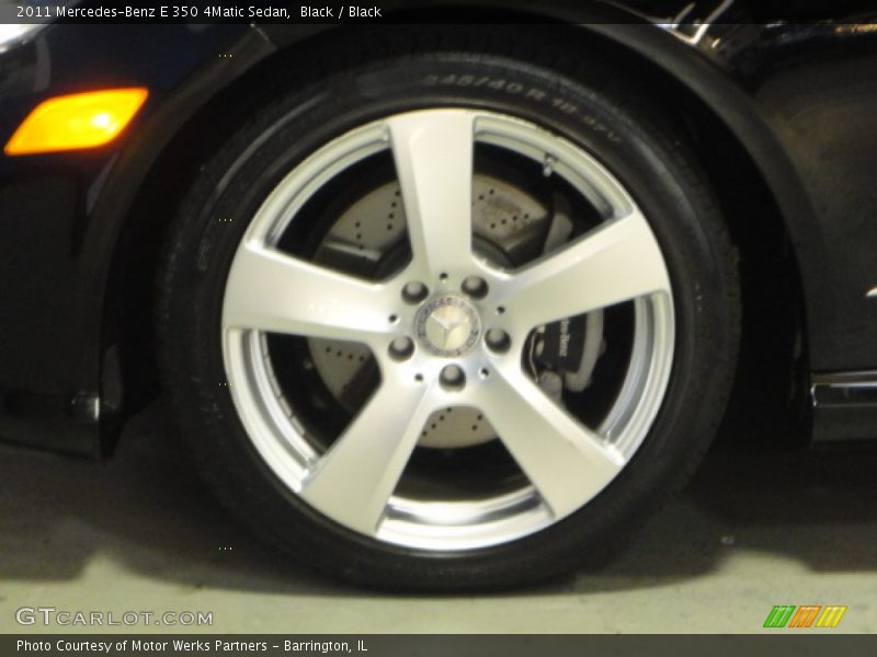 Black / Black 2011 Mercedes-Benz E 350 4Matic Sedan