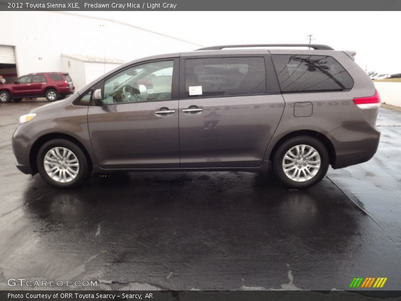 Predawn Gray Mica / Light Gray 2012 Toyota Sienna XLE