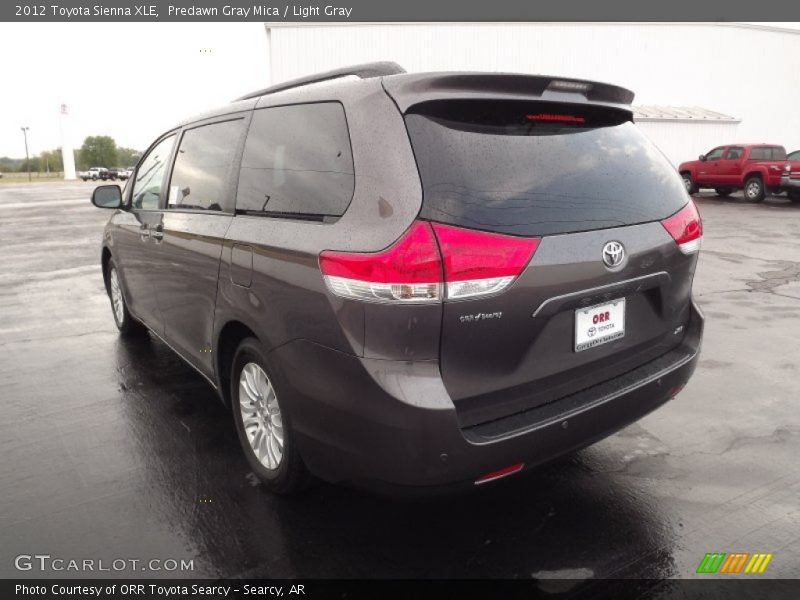 Predawn Gray Mica / Light Gray 2012 Toyota Sienna XLE