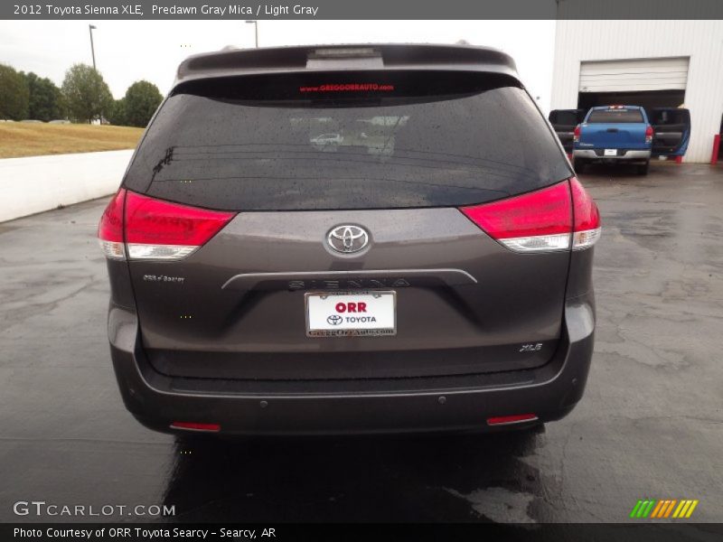 Predawn Gray Mica / Light Gray 2012 Toyota Sienna XLE