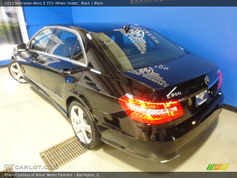 Black / Black 2011 Mercedes-Benz E 350 4Matic Sedan