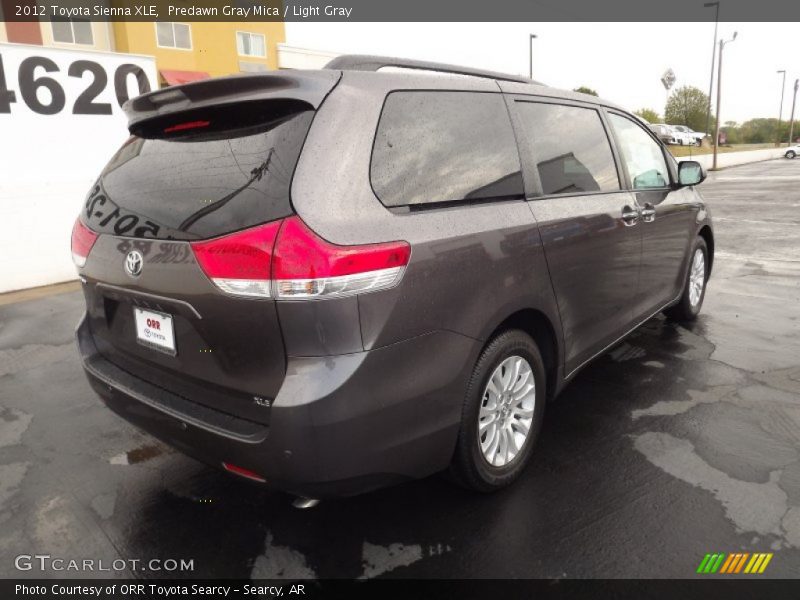 Predawn Gray Mica / Light Gray 2012 Toyota Sienna XLE
