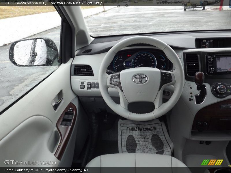 Predawn Gray Mica / Light Gray 2012 Toyota Sienna XLE
