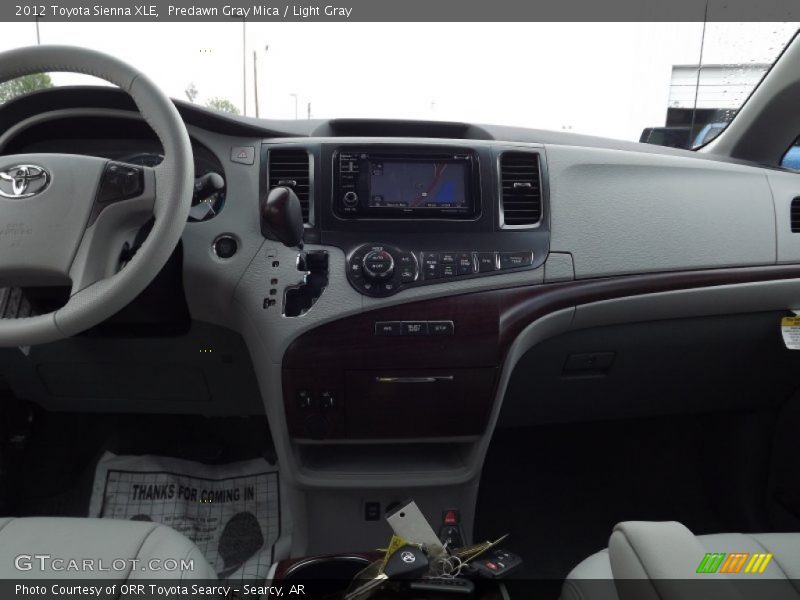 Predawn Gray Mica / Light Gray 2012 Toyota Sienna XLE
