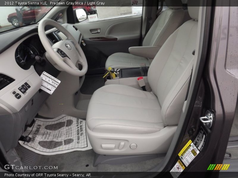 Predawn Gray Mica / Light Gray 2012 Toyota Sienna XLE