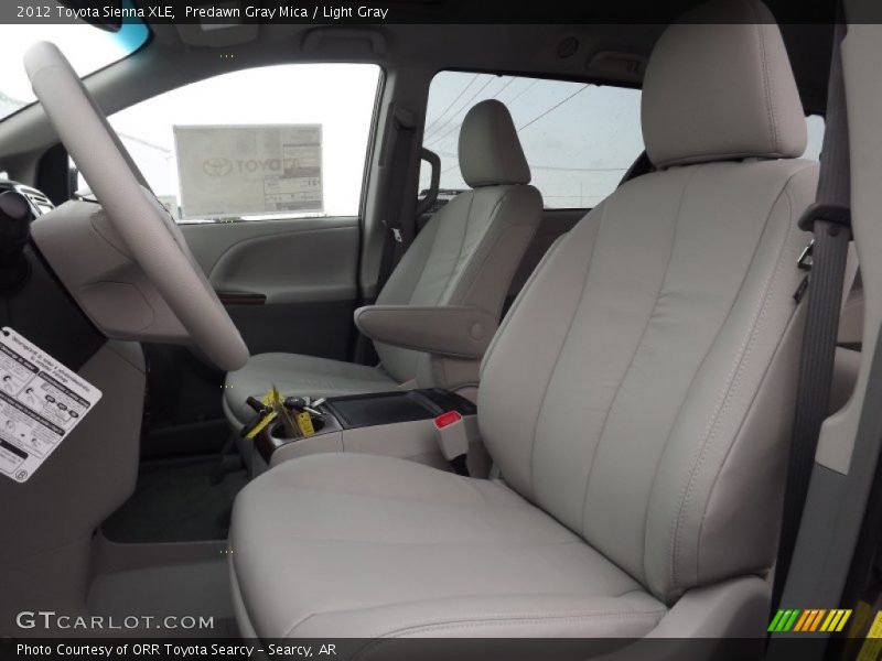 Predawn Gray Mica / Light Gray 2012 Toyota Sienna XLE