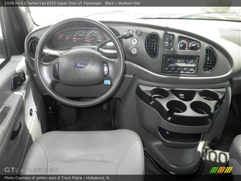 Black / Medium Flint 2008 Ford E Series Van E350 Super Duty 15 Passenger