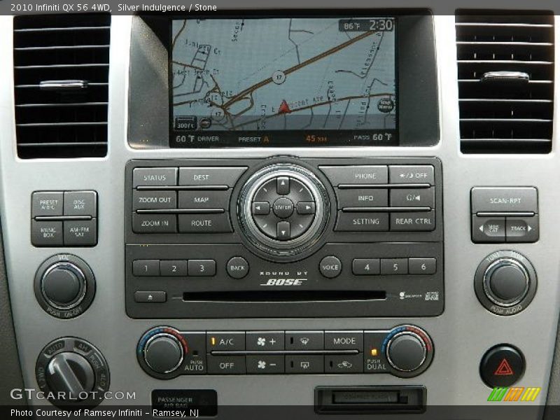 Controls of 2010 QX 56 4WD