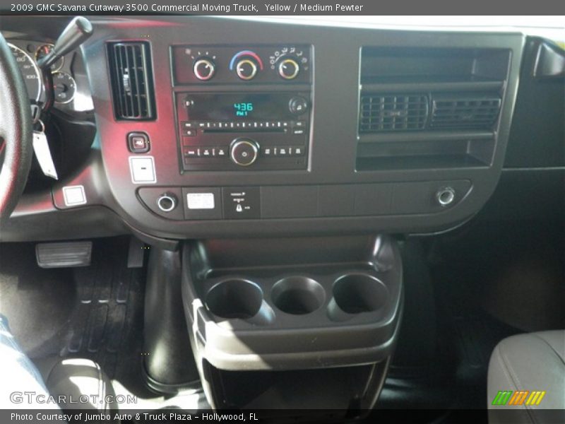 Yellow / Medium Pewter 2009 GMC Savana Cutaway 3500 Commercial Moving Truck