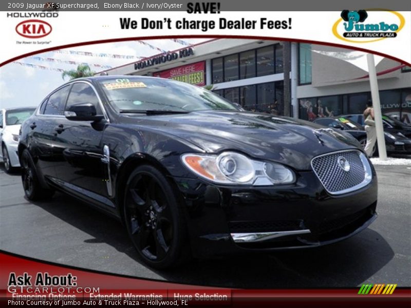 Ebony Black / Ivory/Oyster 2009 Jaguar XF Supercharged