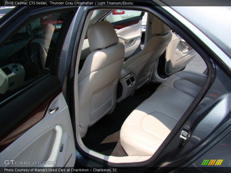 Thunder Gray Chromaflair / Light Titanium/Ebony 2008 Cadillac CTS Sedan