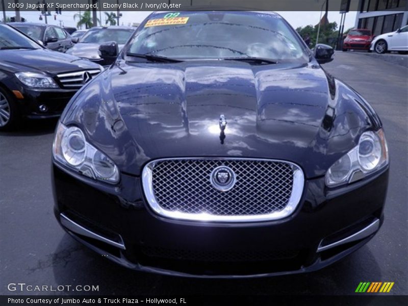 Ebony Black / Ivory/Oyster 2009 Jaguar XF Supercharged