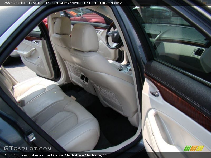 Thunder Gray Chromaflair / Light Titanium/Ebony 2008 Cadillac CTS Sedan