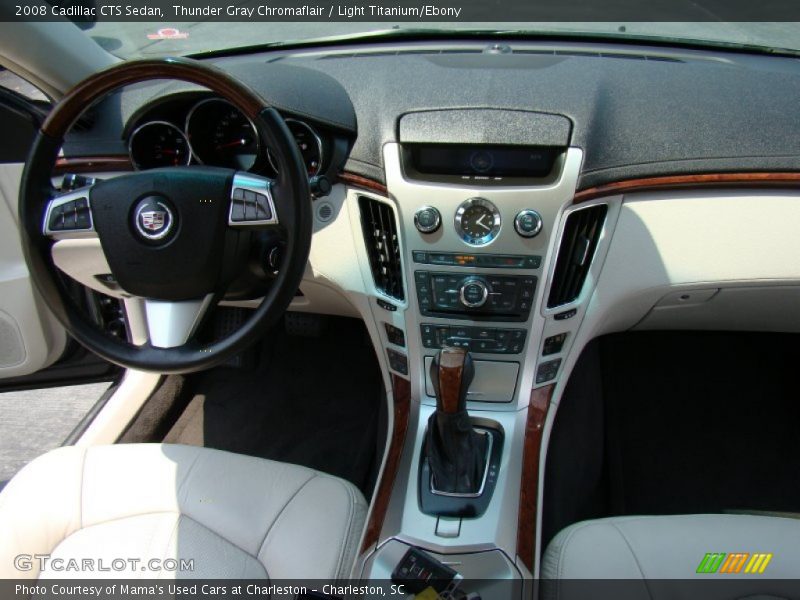 Thunder Gray Chromaflair / Light Titanium/Ebony 2008 Cadillac CTS Sedan
