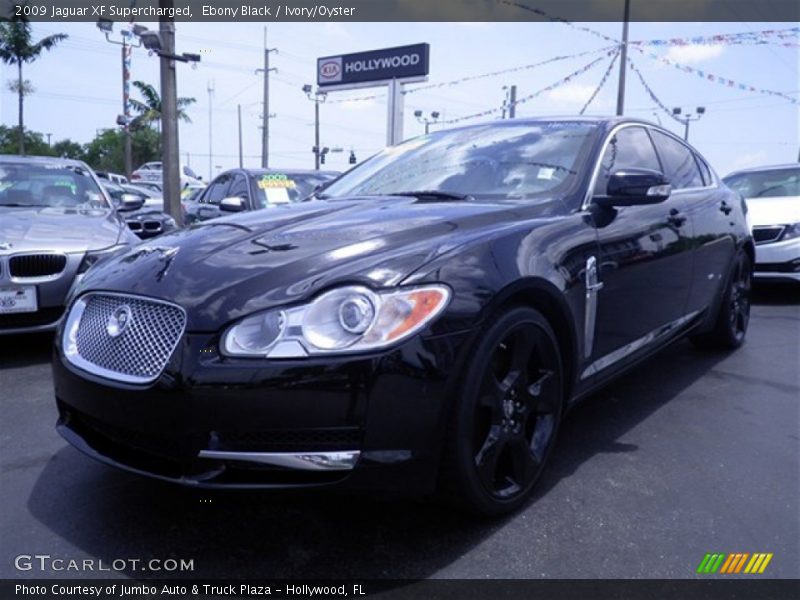 Ebony Black / Ivory/Oyster 2009 Jaguar XF Supercharged