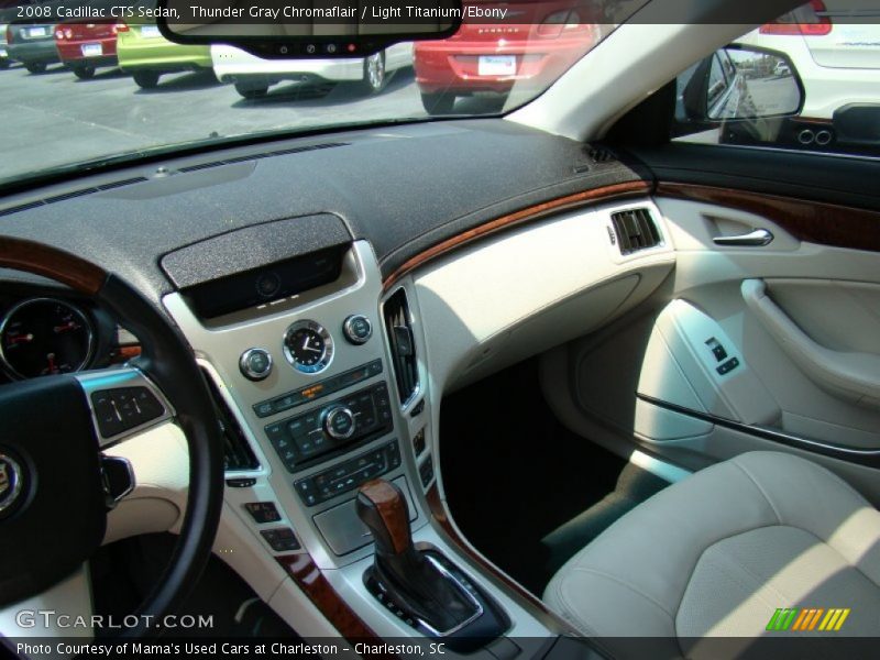 Thunder Gray Chromaflair / Light Titanium/Ebony 2008 Cadillac CTS Sedan
