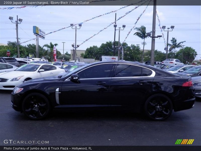 Ebony Black / Ivory/Oyster 2009 Jaguar XF Supercharged