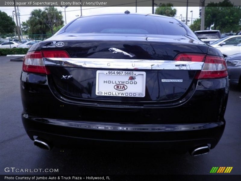 Ebony Black / Ivory/Oyster 2009 Jaguar XF Supercharged