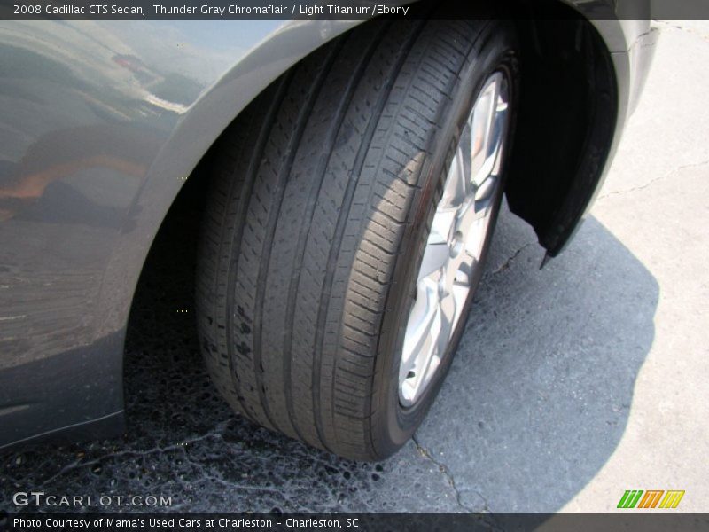 Thunder Gray Chromaflair / Light Titanium/Ebony 2008 Cadillac CTS Sedan