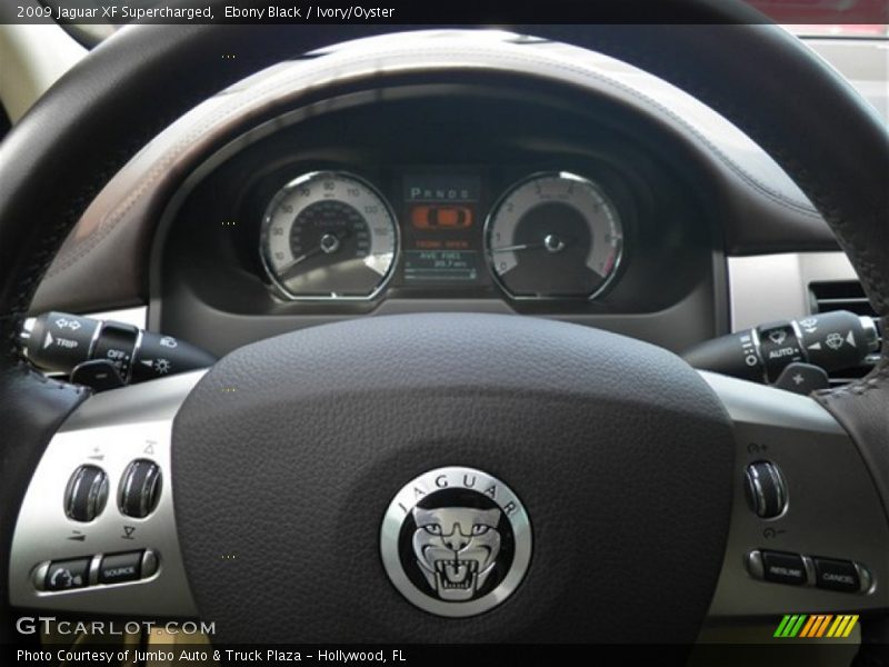 Ebony Black / Ivory/Oyster 2009 Jaguar XF Supercharged