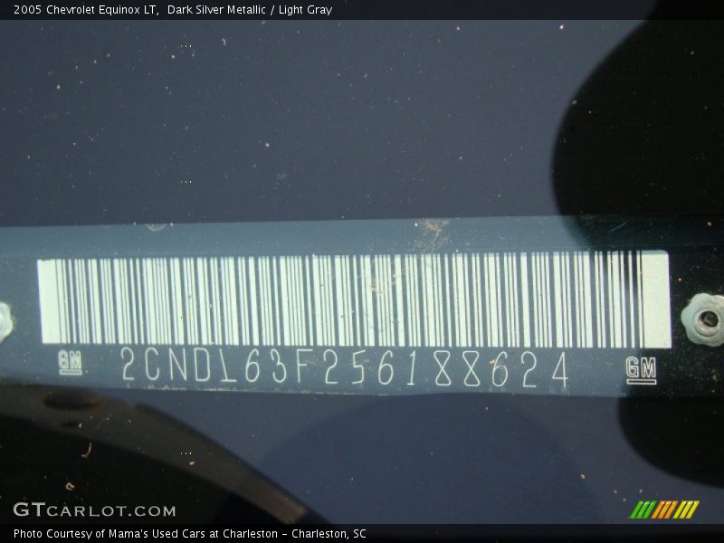 Dark Silver Metallic / Light Gray 2005 Chevrolet Equinox LT