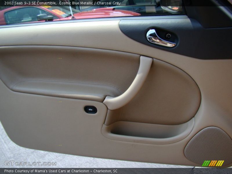 Cosmic Blue Metallic / Charcoal Gray 2002 Saab 9-3 SE Convertible