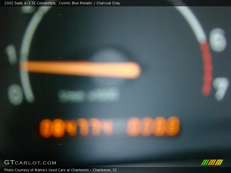 Cosmic Blue Metallic / Charcoal Gray 2002 Saab 9-3 SE Convertible