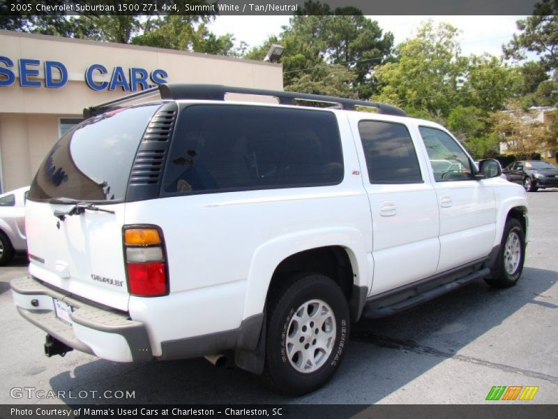 Summit White / Tan/Neutral 2005 Chevrolet Suburban 1500 Z71 4x4