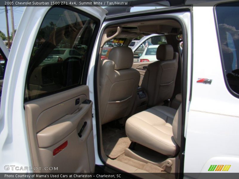 Summit White / Tan/Neutral 2005 Chevrolet Suburban 1500 Z71 4x4