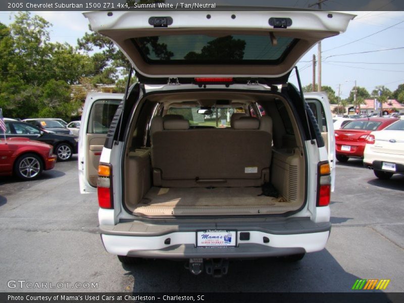 Summit White / Tan/Neutral 2005 Chevrolet Suburban 1500 Z71 4x4