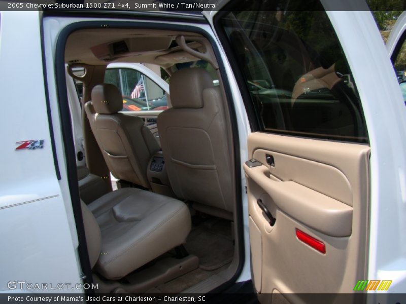Summit White / Tan/Neutral 2005 Chevrolet Suburban 1500 Z71 4x4