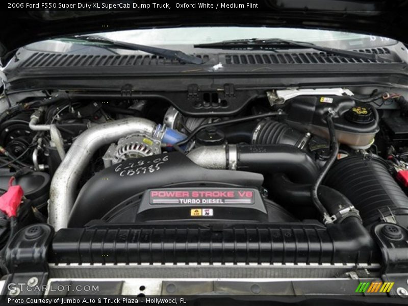 Oxford White / Medium Flint 2006 Ford F550 Super Duty XL SuperCab Dump Truck