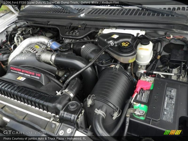 Oxford White / Medium Flint 2006 Ford F550 Super Duty XL SuperCab Dump Truck