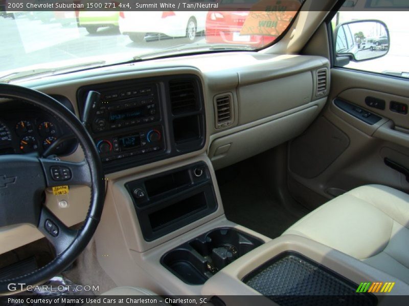 Summit White / Tan/Neutral 2005 Chevrolet Suburban 1500 Z71 4x4