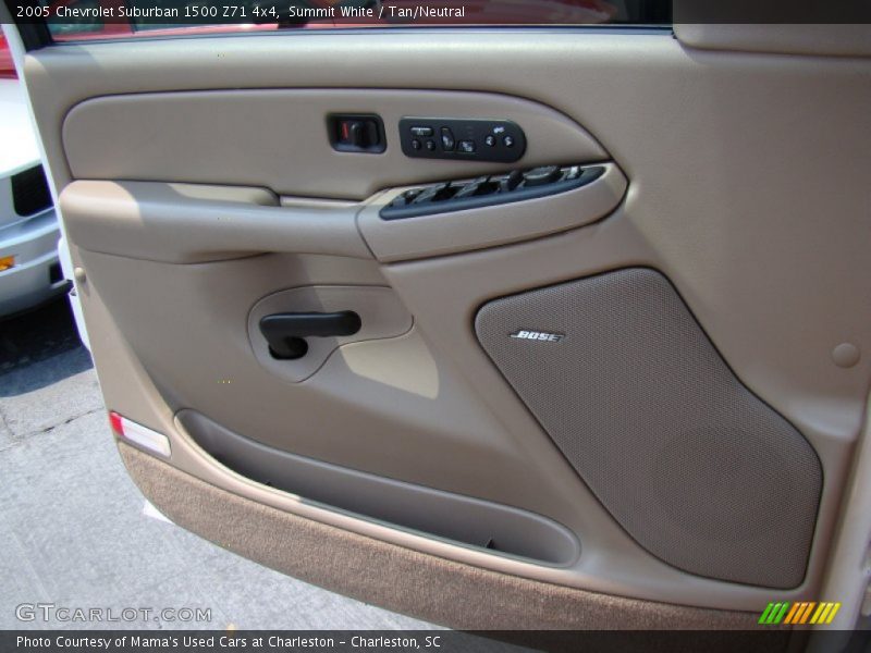 Summit White / Tan/Neutral 2005 Chevrolet Suburban 1500 Z71 4x4