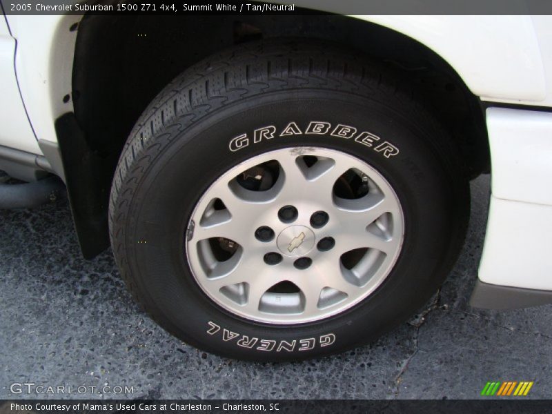 Summit White / Tan/Neutral 2005 Chevrolet Suburban 1500 Z71 4x4